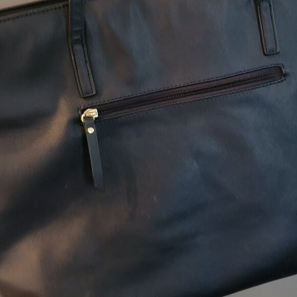 Catherine Malandrino Blue Large 2 Handle Tote Purse - Picture 5 of 15